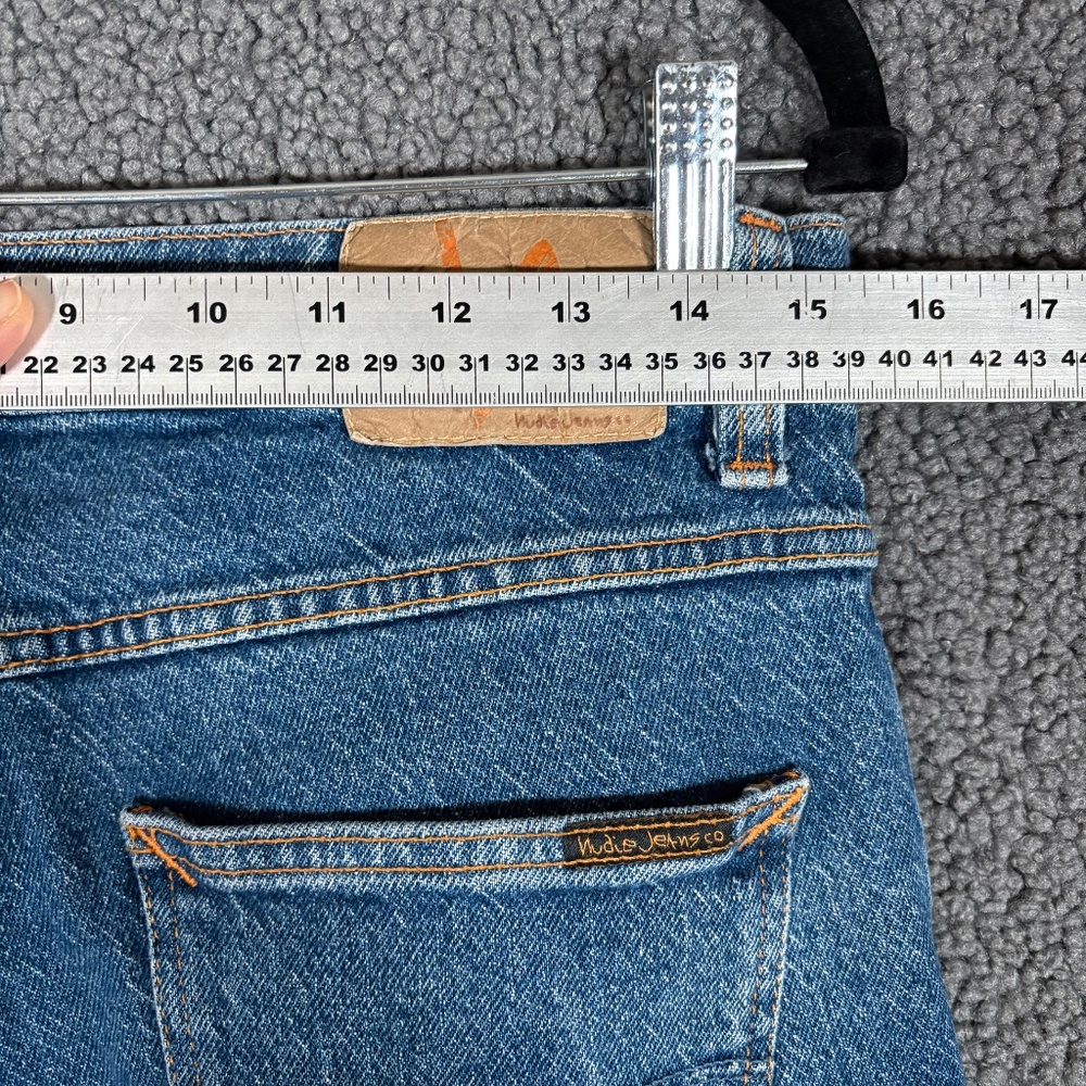 Nudie Lean Dean Slim Tapered Blue Ritual Jeans - Men's Size 30*34(Fit 30*29) - Picture 6 of 11